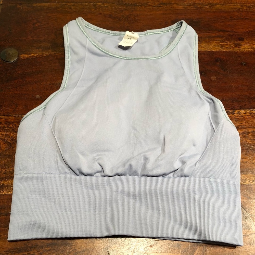 Lululemon Chambray Ebb to Train Bra Size 4 Blue